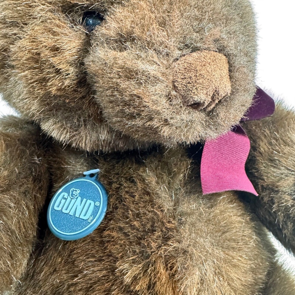 GUND 1983 Collectors‎ Classics Limited Edition Brown Teddy Bear Plush Bow Tag - Picture 2 of 6